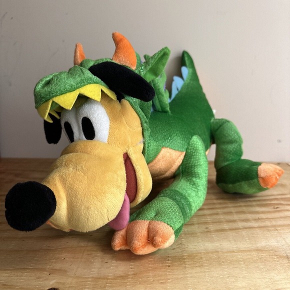 Disney Store Authentic Plush Dragon Pluto 18" Dog RARE HTF Costume Lizard - Picture 3 of 4